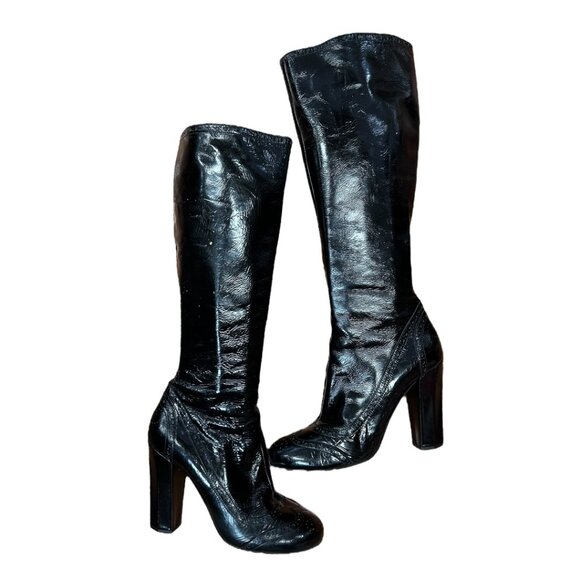 MIU MIU Leather Boots - Picture 1 of 13